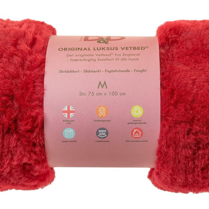 Vetbed® Original Bourgogne rød - medium 75 x 100 cm