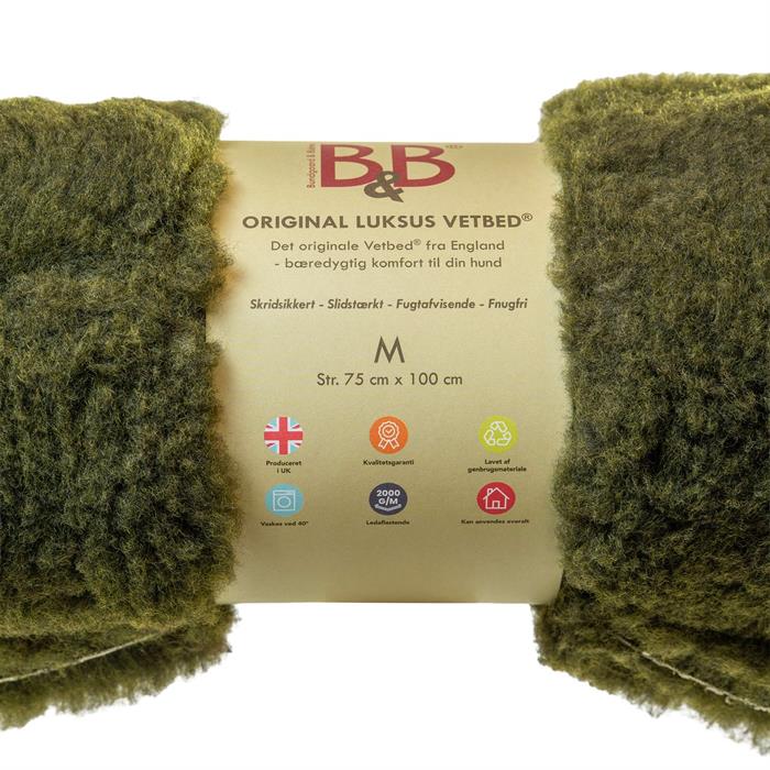 Vetbed® Original Olivengrøn - medium 75 x 100 cm