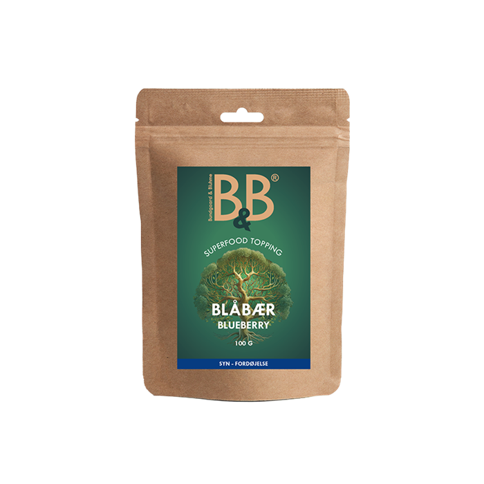 Blåbær - Superfood topping 100 g.