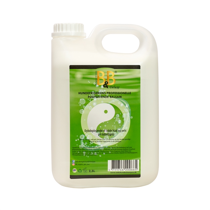 B&B Hundefrisørens professionelle fugtgivende balsam - 2500 ml.