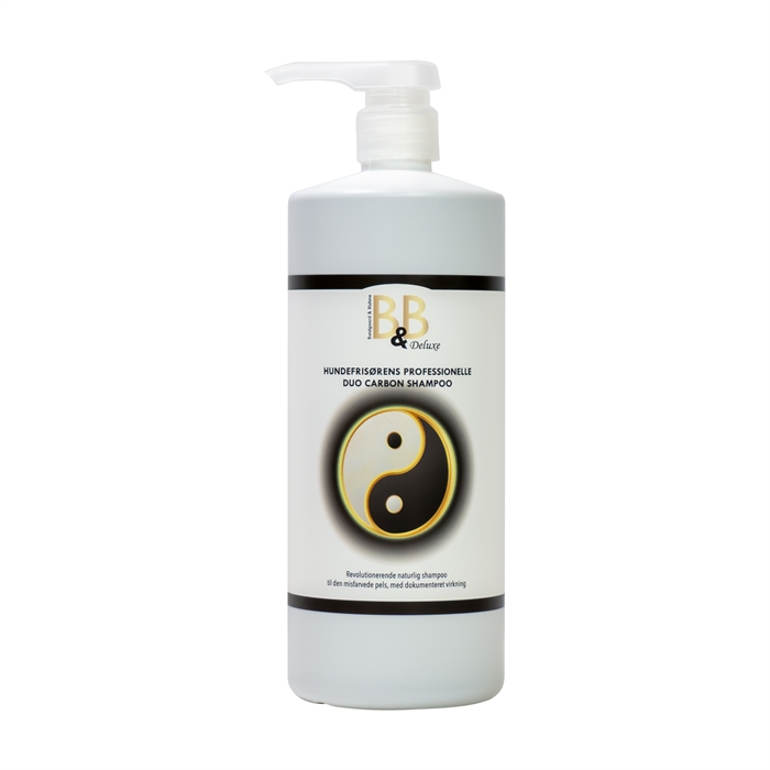 B&B Hundefrisørens professionelle Duo Carbon shampoo 1000 ml.