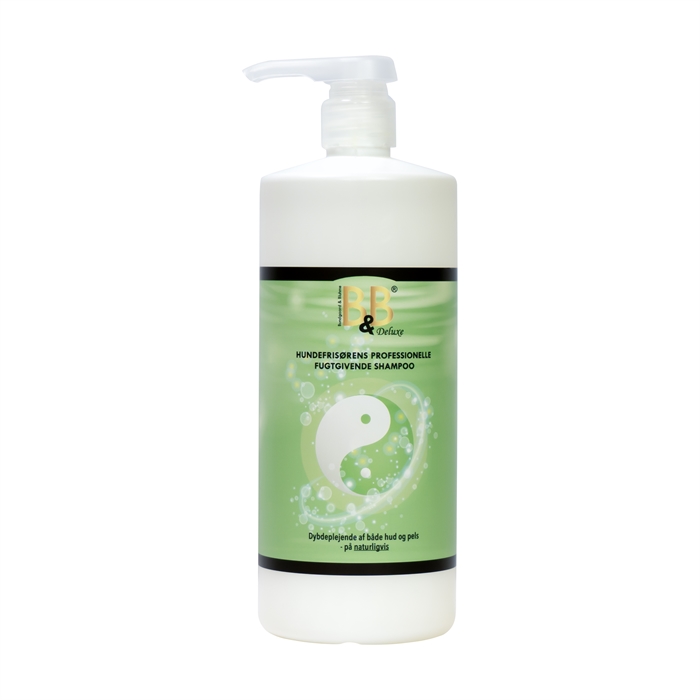 B&B Hundefrisørens professionelle fugtgivende shampoo 1000 ml.