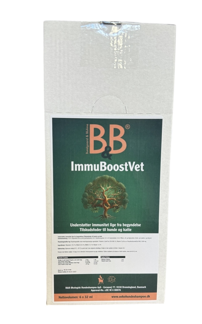 B&B ImmuBoostVet 32 ml. x 6 i display