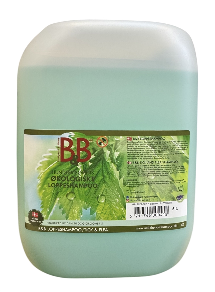 Økologisk loppeshampoo 5 liter