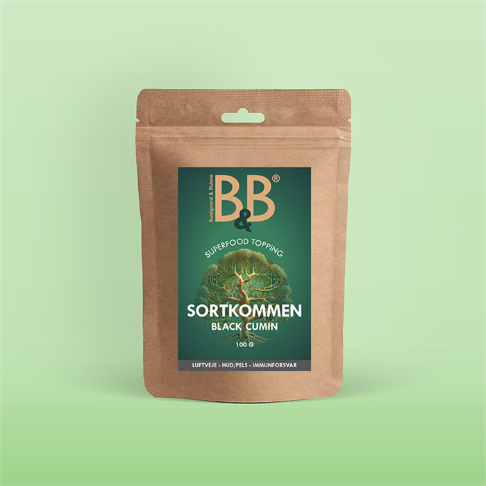 Sortkommen - Superfood topping 100 g.