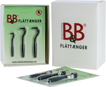 B&B Flåttænger æske med 8 x flåttænger i sampak af 3 stk.