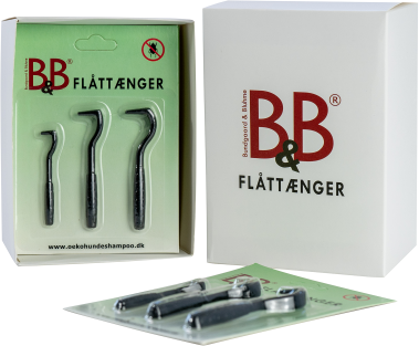 B&B Flåttænger æske med 8 x flåttænger i sampak af 3 stk.