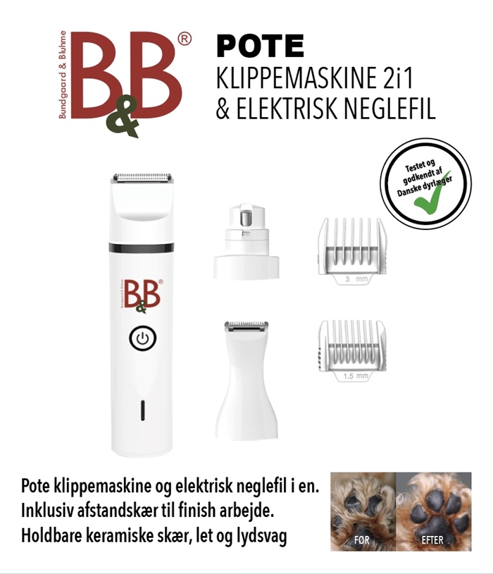 B&B Pote klippemaskine 2i1 